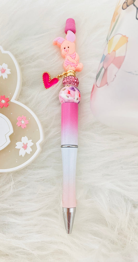 Focal Beaded Pen With Charm